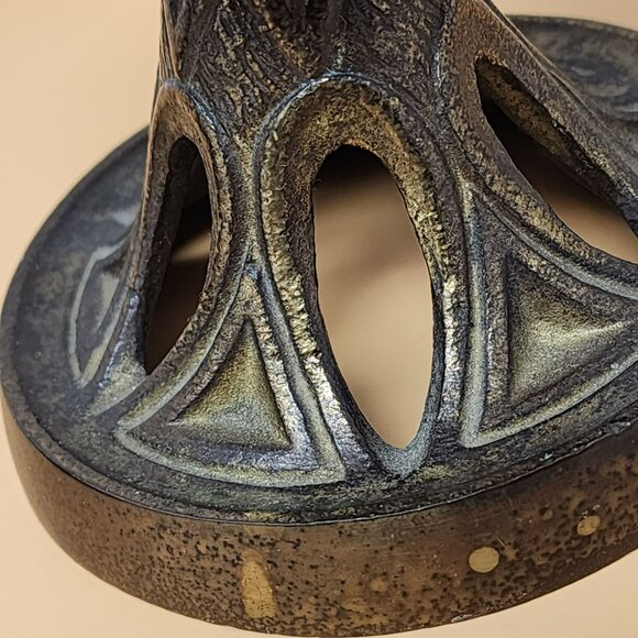 Pair Of Vintage Mid-Century Modern Brass Candle Holders - Picture 9 of 12